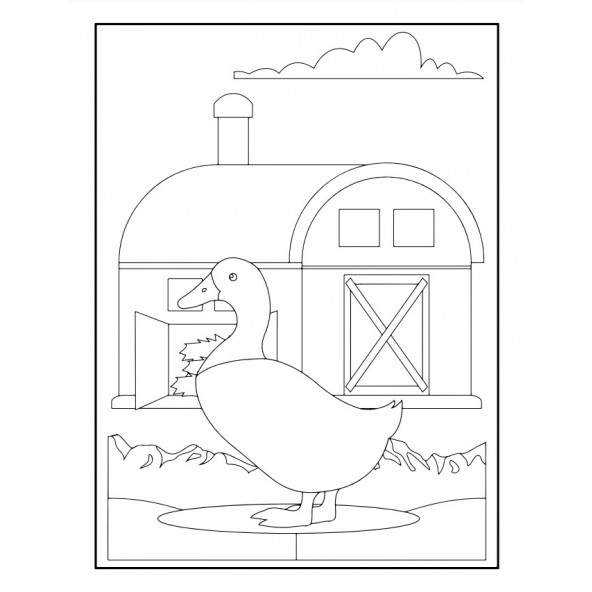 Çiftlik Hayvanları Boyama Kitap Seti (2-5 Yaş) - 2