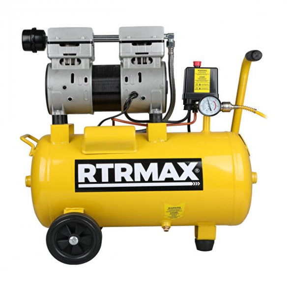RTRMAX RTM732 SESSİZ HAVA KOMPRESÖRÜ 24 LT 1.0 HP/0.75 KW