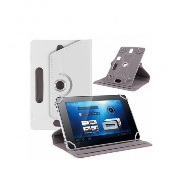 CASPER Via S40 10.4 inç Uyumlu 360°Dönebilen Kapaklı Standlı Universal Tablet Kılıfı - 9