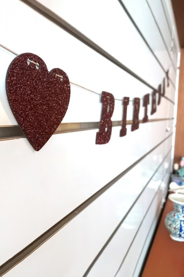Kahverengi Half Birthday Yazılı Banner, Yarım Yaş Partisi, Doğum Günü Süsü, Simli Eva Banner - 3