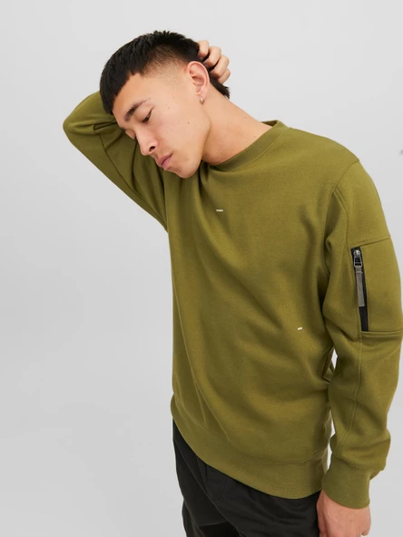 JACK JONES Fermuar Detaylı Erkek Sweatshirt 12240222 - Resim 2