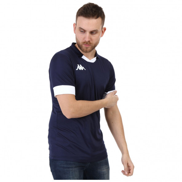 Kappa Erkek V Yaka Polo Tranıo Lacivert T shirt - 4