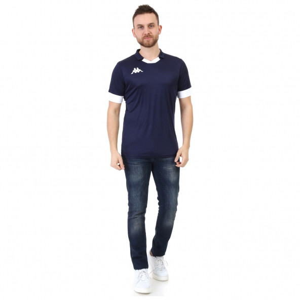 Kappa Erkek V Yaka Polo Tranıo Lacivert T shirt - 5