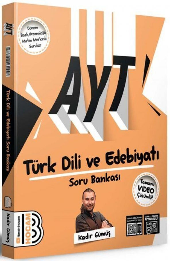 2024 Ayt Türk Dili Ve Edebiyatı Tamamı Video Çözümlü Soru Bankası Benim Hocam Yayınları
