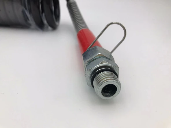 DORSE HORTUMU 8 X 12 MM 5.5 MT SİYAH UÇLARI KIRMIZI M22X1.5 REKORLU - 3