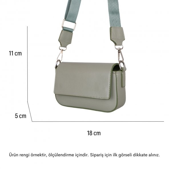 Bagacar Kapaklı Mini Şık Bayan Çapraz El ve Omuz Çantası Fuşya - 7