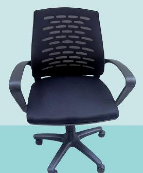 Çalışma Koltuk 90163 Amortisörlü Tekerlek Geniş Otr Kolçak Klimatik Sırt Siyah - 4