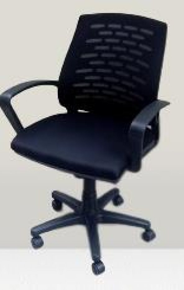 Çalışma Koltuk 90163 Amortisörlü Tekerlek Geniş Otr Kolçak Klimatik Sırt Siyah - 6