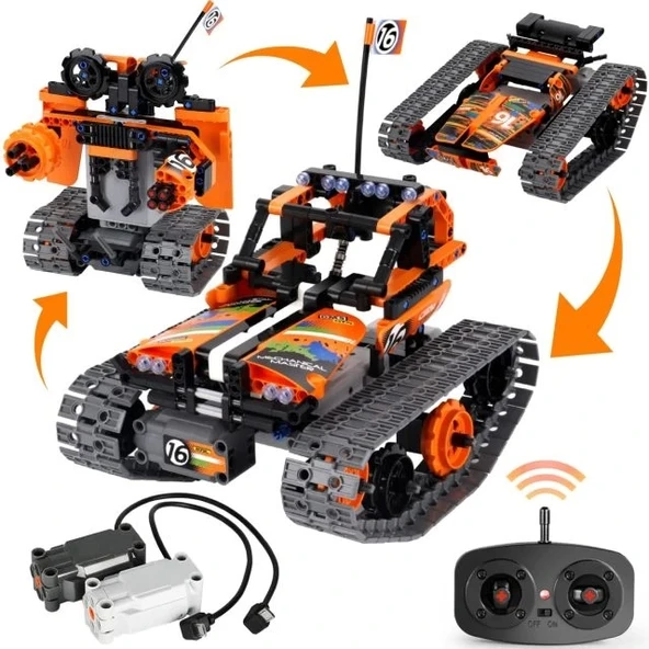 BIRANCO STEM Uzaktan Kumanda Yapı Kiti - 3'ü 1 Arada RC Paletli