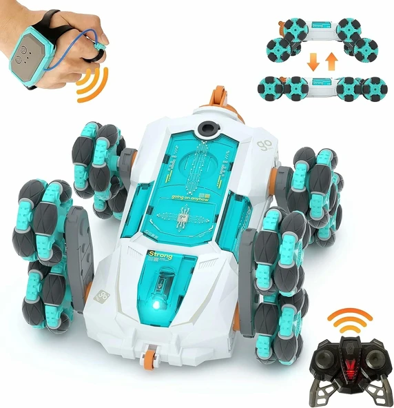 Coplus 8WD Jest Algılama Dublör Rc Arabaları - Beyaz