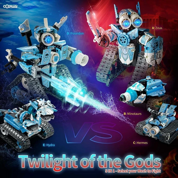 Coplus 5'i 1 Arada STEM Robot Yapı Kiti - 398 Parça - 2