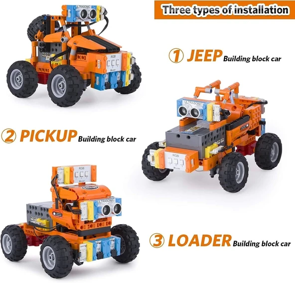 ELEGOO Yapı Taşı Araç Kiti, Akıllı ve Eğitici Yapı Taşı - 2