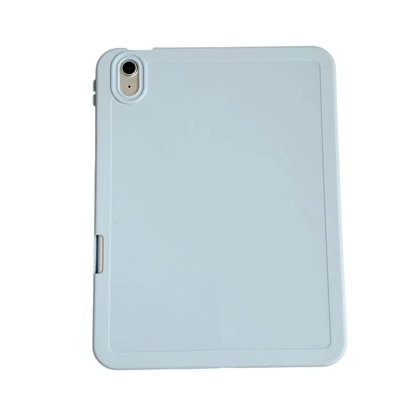 Apple iPad Air 11inç M2/M3 Air 4/5.Nesil 10.9 Kılıf Esnek Silikon Kalem Bölmeli Arka Rubber Kapak - Resim 12