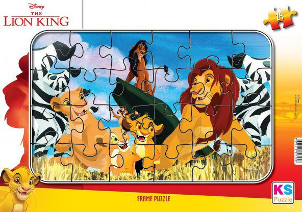 The Lion King Aslan Kral 24 Parça Frame Puzzle