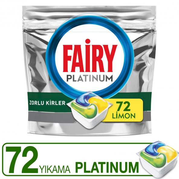 Fairy Platinum Bulaşık Makine Deterjanı 72x2 144 Tablet