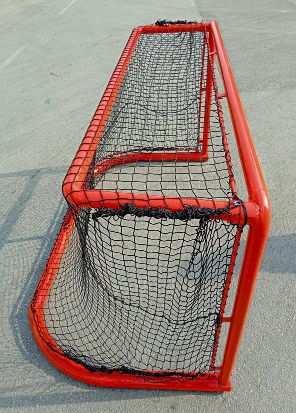 Adelinspor Diomond Buz Hokeyi Kale Filesi 1,2*1,8*1,0 m Siyah 3,5 mm İp - 5