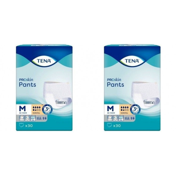 Tena Emici Külot Yetişkin Hasta Bezi 5 Buçuk Damla Orta Boy 30lu 2 Paket