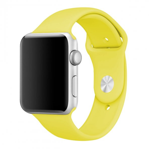 E2M CLASSIC SİLİKON APPLE WATCH KORDON 42-44-45-49MM SARI