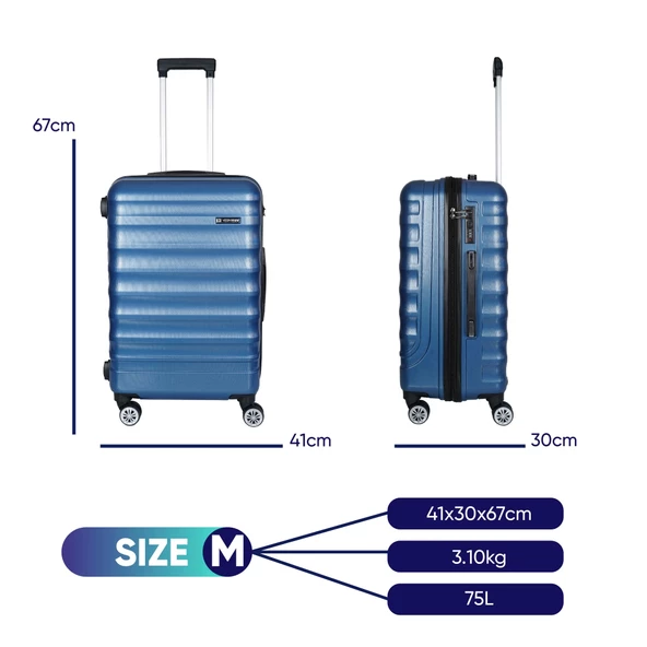 Vegmann Delphin Mavi Orta Boy Valiz - Resim 2