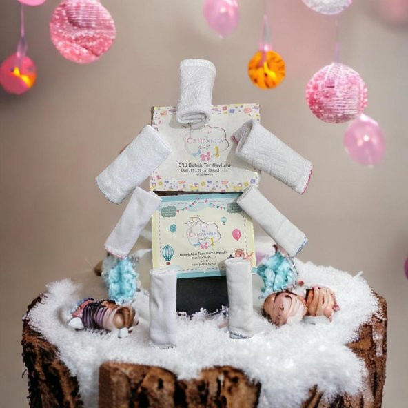 Mixibaby Organik 7li Set Ağız Silme Mendili Ve Ter Havlusu -100 Pamuk