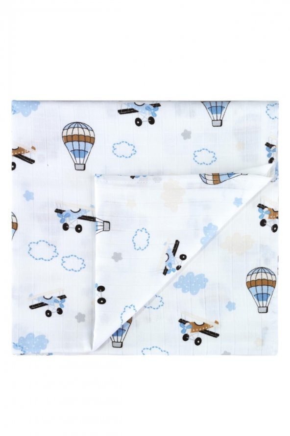 100 Organik Pamuk Çok Amaçlı Müslin Bebek Battaniyesi