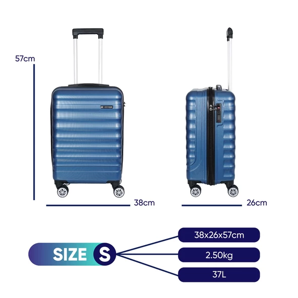 Vegmann Delphin Mavi Kabin Boy Valiz - Resim 2