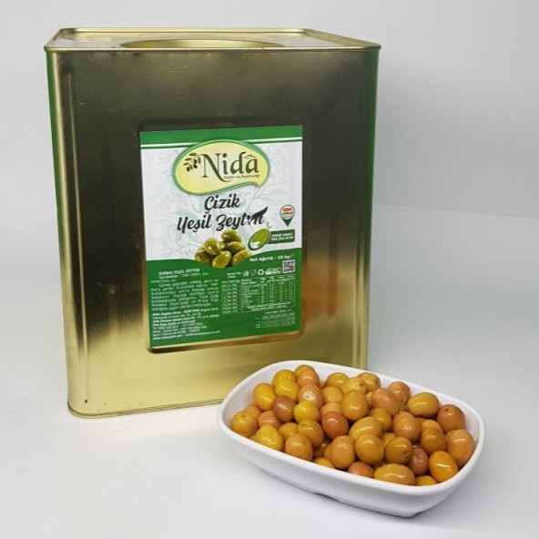 Edremit Çizik Yeşil Zeytin 10 kg 291-320 S