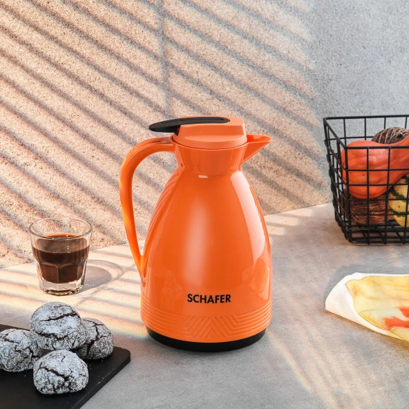 Schafer Kitchenhouse Cam Termos 1 L-Turuncu