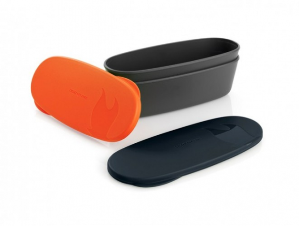 SnapBox Oval 2li Kapaklı Kutu - Resim 3