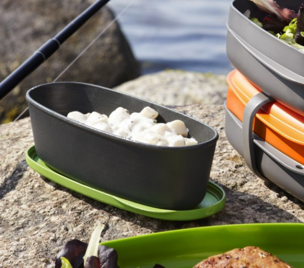 SnapBox Oval 2li Kapaklı Kutu - Resim 4