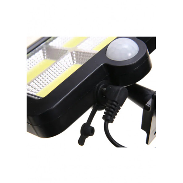 F128 Cob Led Güneş Enerjili 3 Mod Sensörlü 5 Metre Kablolu Kaliteli Sensörlü Solar Sokak Lambası - Resim 5