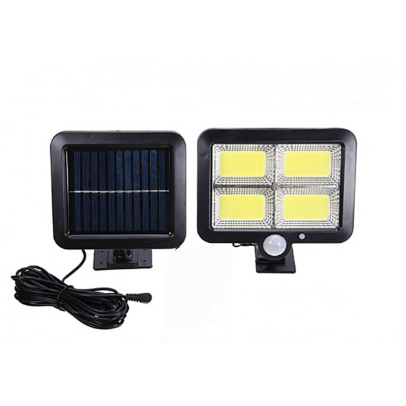 F128 Cob Led Güneş Enerjili 3 Mod Sensörlü 5 Metre Kablolu Kaliteli Sensörlü Solar Sokak Lambası - Resim 6