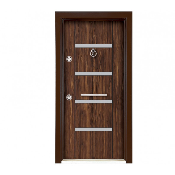 TEZ1666 Statik Kasalı Düz Model Çelik Kapı ürün görseli