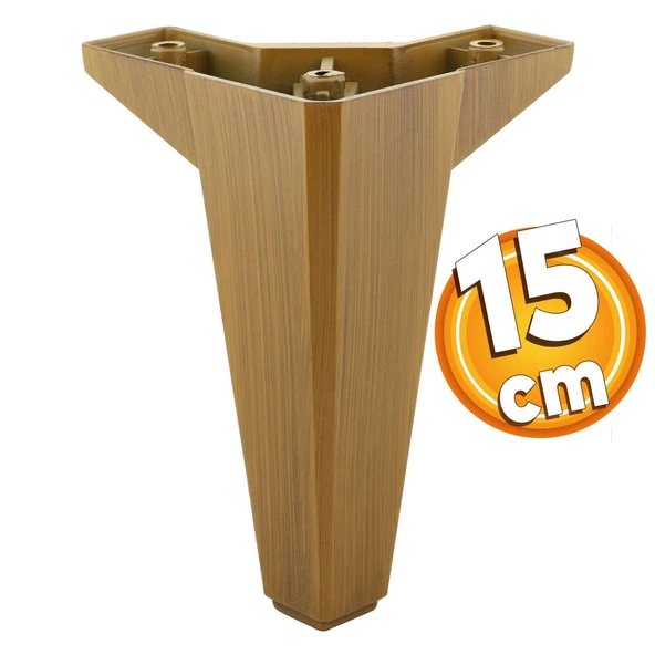 Sedir Lüks Mobilya Kanepe Sehpa Baza Tv Ünitesi Koltuk Ayağı Koyu Ceviz 15 Cm Ayakları (4 ADET) - Resim 4