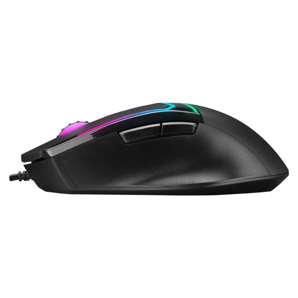 Rampage SMX-R76 BOLT Usb Siyah RGB Ledli 10000 dpi Gaming Oyuncu Mouse - 3