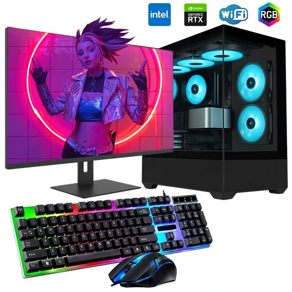 ROGAME RKT660410 INTEL i7 13700F 16GB 240SSD 1TB HDD 12GB RTX3060 27" Mon. Oyun Bilgisayarı ürün görseli