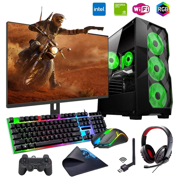ROGAME RKT660411 INTEL i7 13700F 16GB 240SSD 1TB HDD 4GB GTX1650 24" Mon. (Gaming SET) ürün görseli