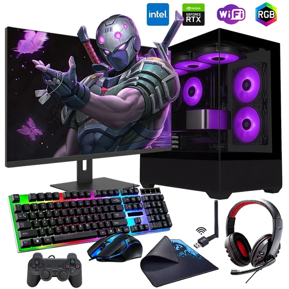 ROGAME RKT660413 INTEL i7 13700F 16GB 240SSD 1TB HDD 8GB RTX3050 24" Mon. (Gaming SET) ürün görseli