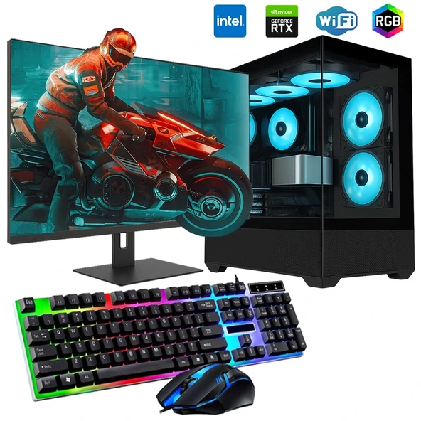 ROGAME RKT660406 INTEL i7 13700F 16GB 240SSD 1TB HDD 12GB RTX3060 24" Mon. Oyun Bilgisayarı ürün görseli