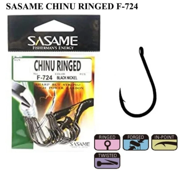 Sasame Chinu Ringed F-724 Serisi Olta İğnesi