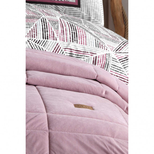 Elart Çeyiz Paketi 8 Parça (Yatak Örtüsü+Nevresim Takımı) Emily Gülkurusu - 2