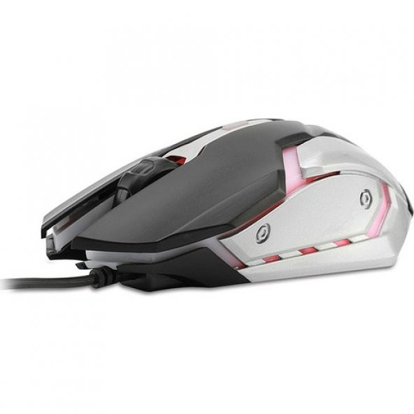 Everest SM-G72 Usb Siyah-Gümüş Işıklandırmalı Oyuncu Mouse - 4