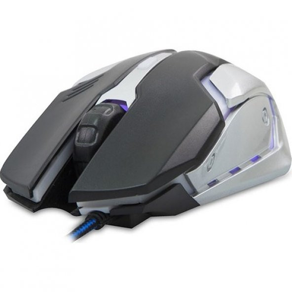 Everest SM-G72 Usb Siyah-Gümüş Işıklandırmalı Oyuncu Mouse - 5