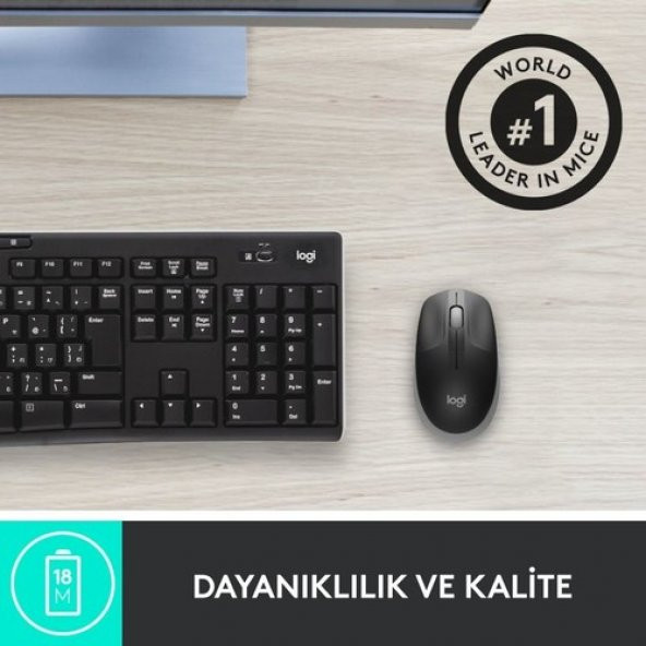 Logitech M190 Kozak Gri Büyük Boy Kablosuz Mouse - 6
