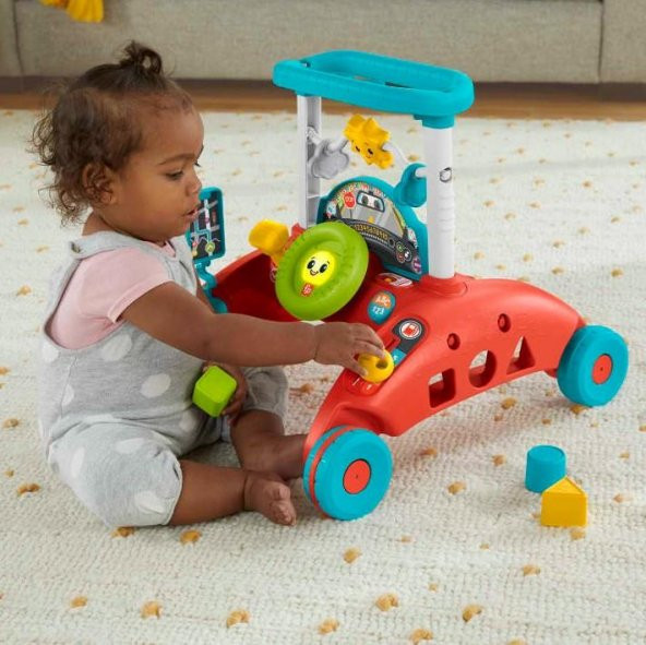 Fisher Price İlk Arabam Çift Yönlü Yürüteç HJP48 - 4