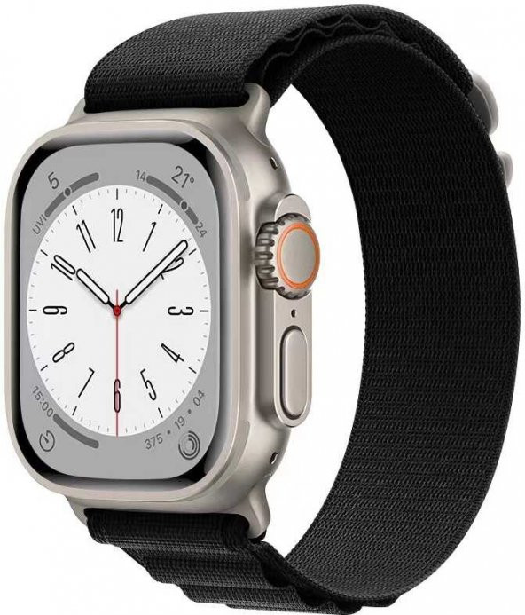 Apple Watch 7 45mm Hasır Kordon KRD-74
