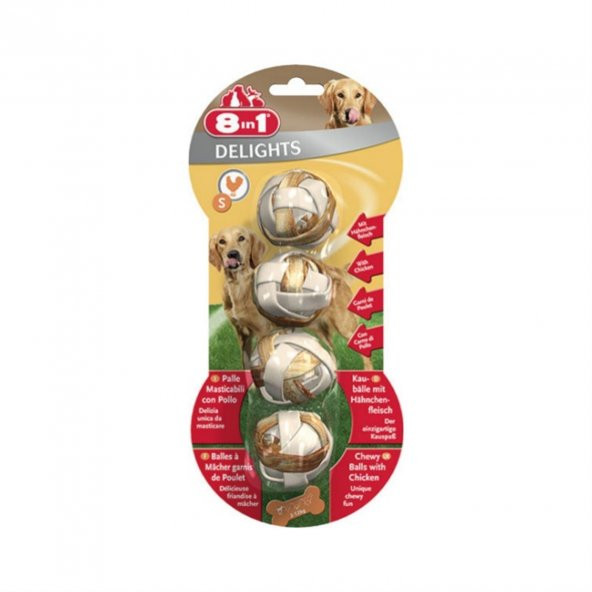 8 in 1 Delight Balls Small 4 lü 36 gr