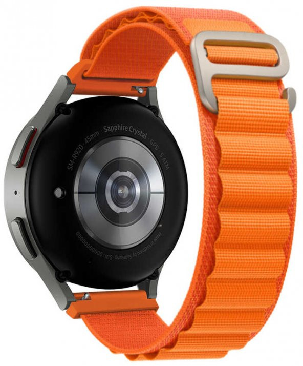Samsung Galaxy Watch 3 45mm 22mm Hasır Kordon KRD-74 - 3