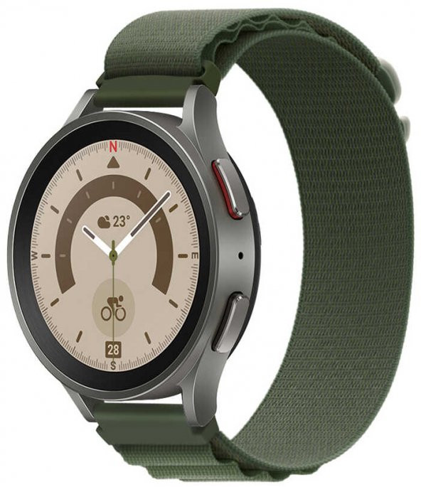 Samsung Galaxy Watch 3 45mm 22mm Hasır Kordon KRD-74 - 7