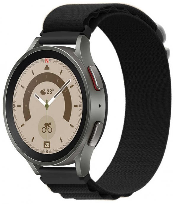 Samsung Galaxy Watch 3 45mm 22mm Hasır Kordon KRD-74 - 9